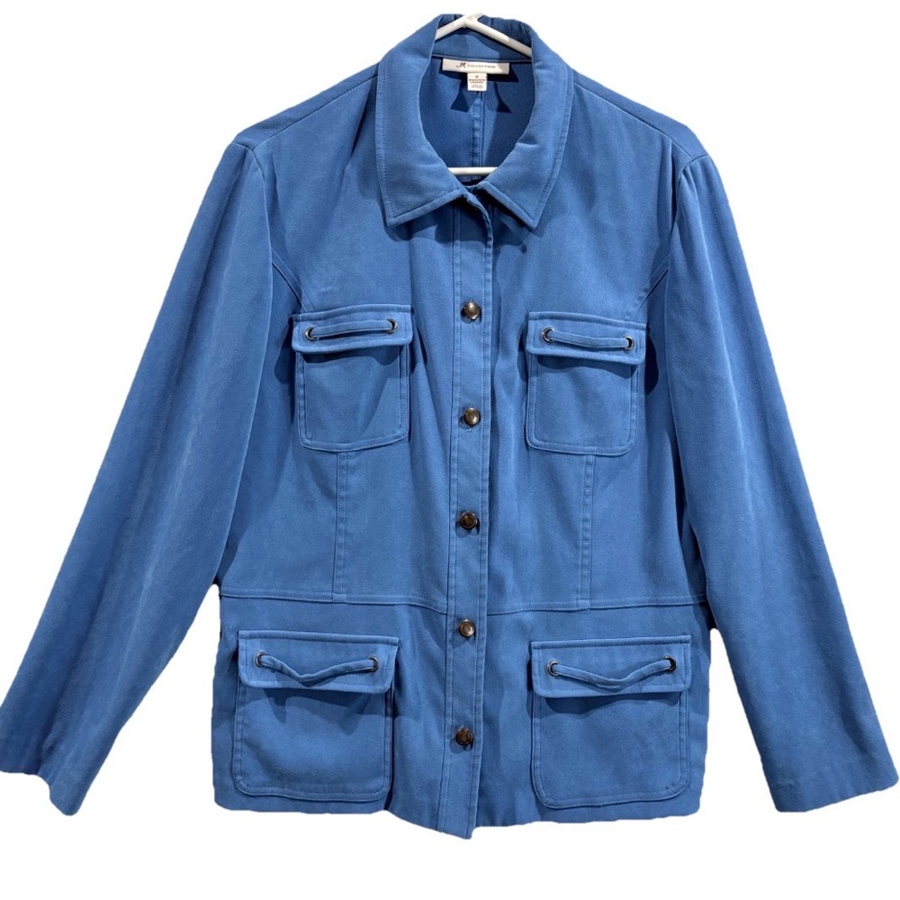 Utility Jacket Button Front Spring‎ Layering Size 12 Minimalist
